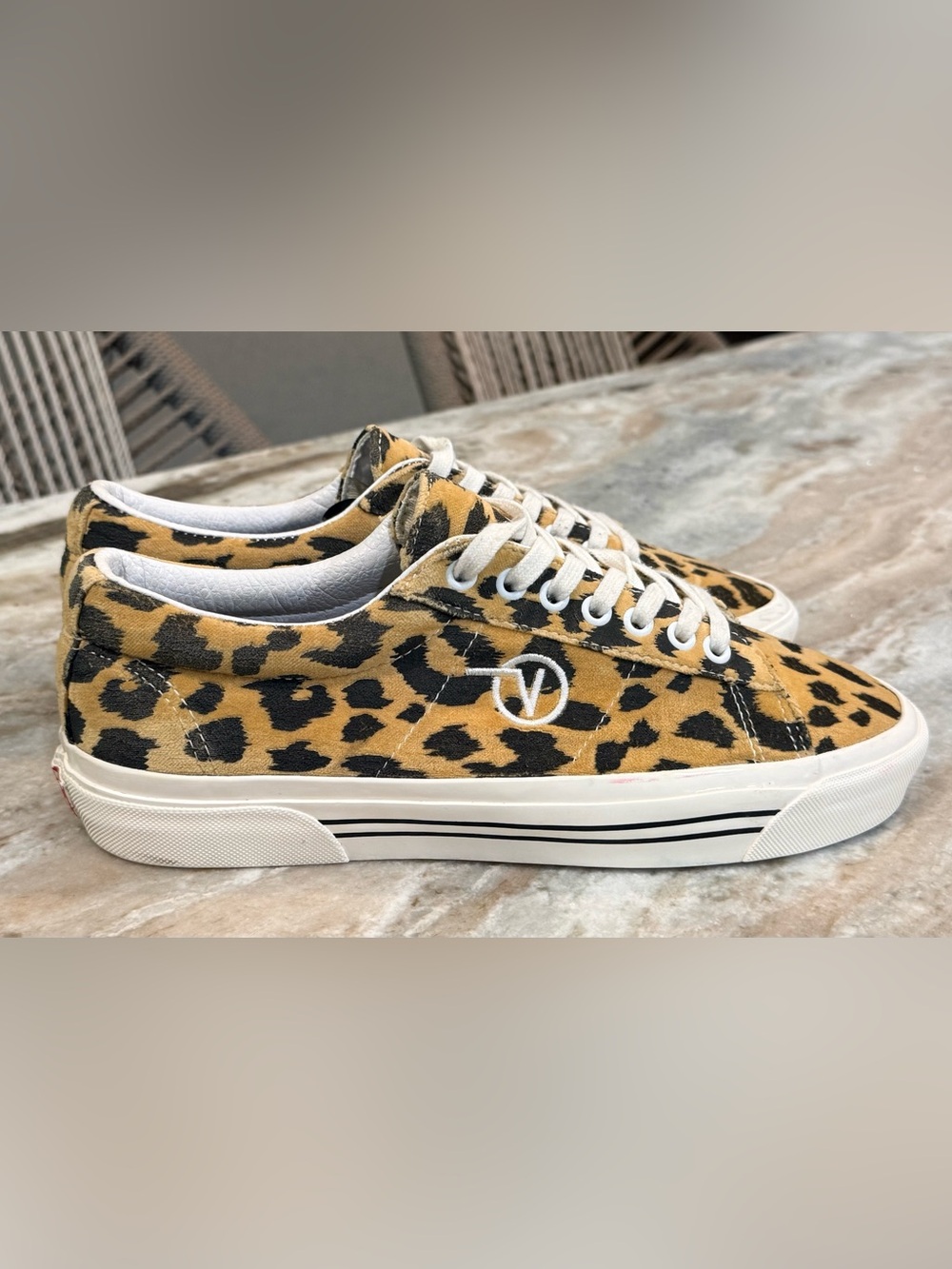 VANS Sid DX Anaheim Factory- leopard print sneakers- Size women’s 10/mens 8.5 - Picture 9 of 11